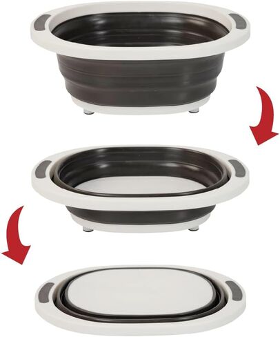 GRILLA Collapsible Meat Prep Tub with Large Capacity, Silicone, Portable, Dishwasher Safe, For Meat Marinating, Prepping, and Storing in Saudi Arabia