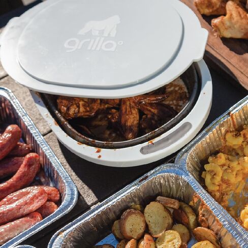 GRILLA Collapsible Meat Prep Tub with Large Capacity, Silicone, Portable, Dishwasher Safe, For Meat Marinating, Prepping, and Storing in Saudi Arabia