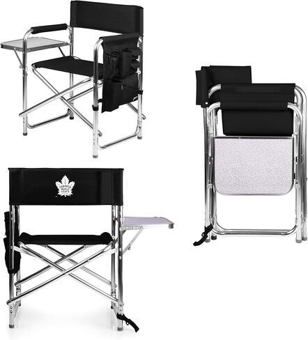 PICNIC TIME NHL Toronto Maple Leafs Sports Chair with Side Table - Beach Chair - Camp Chair for Adults in Kuwait