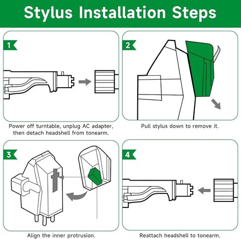 قلم بديل لـ AT-VMN95E، إبرة ماسية بيضاوية الشكل لخرطوشة AT-VM95E، مع فرشاة تسجيل وقلم، متوافق مع AT-LP120XUSB، AT-LP120X، AT-LP5X، AT-LPW50 in Kuwait