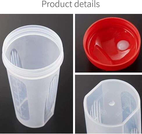 An Ergonomic Small Black Wide Mouth Shaker Cup,Made of Premium PP5 (BPA FREE),Modelized Scale Marks 4-8-12 Oz,Black Leakproof Screwable Cover Lid (Style May Vary) & Whisk,Free Replacement in 10 Months in Saudi Arabia