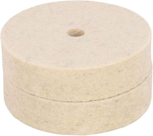 Two 3-Inch Wool Wheel Table Grinder Accessories - Metal Polishing Wheels (Wool Wheels) in Saudi Arabia