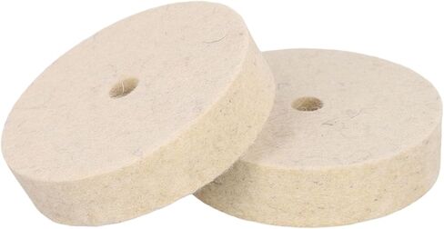 Two 3-Inch Wool Wheel Table Grinder Accessories - Metal Polishing Wheels (Wool Wheels) in Saudi Arabia