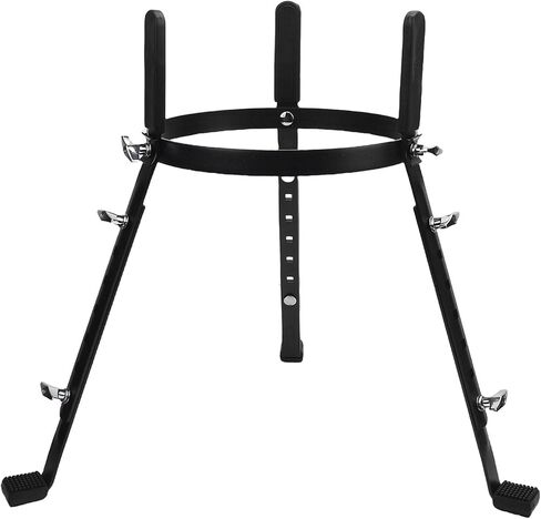 BAFOVY Adjustable Height Conga Drum Stand, Iron with Non Slip Support for Congas and Bongo, 20.67 to 26.77 Inches Height, Ideal for Performance and Travel in Saudi Arabia