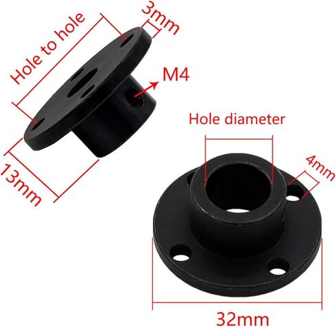 3x جامدة شفة اقتران دليل مقرنة/ وصلة ربط للعمود شفة اقتران موصل رمح محور تركيبات DIY بها بنفسك أجزاء in Kuwait