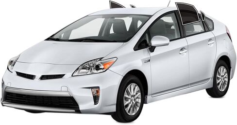 Precut Windows Tint Film All Sides Cars Sun Blocking Protection Privacy Anti Shatter Glass 2 Ply Film Any Tint Shade kit for Toyota Prius 2010-2015 in Kuwait