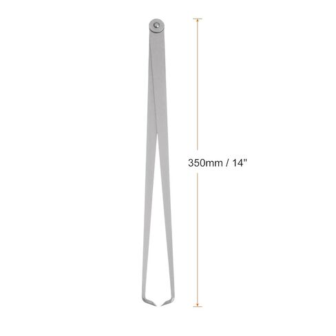 HARFINGTON Firm Joint Inside Caliper 350mm 14 Inch Tool Steel Firm Friction Joint Internal Measurement Tool for Carving Shaping Modeling, Silver in Saudi Arabia