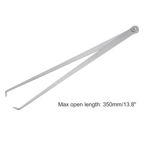 HARFINGTON Firm Joint Inside Caliper 350mm 14 Inch Tool Steel Firm Friction Joint Internal Measurement Tool for Carving Shaping Modeling, Silver in Saudi Arabia