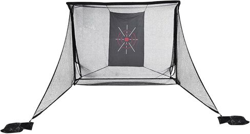 Generic Golf Net 10x7ft Golf Practice Net with Side Barriers & Target Cloth Portable Hitting Nets for Backyard Garage Indoor Improve Swing Putting Pitching Gift for Men & Golfer in Saudi Arabia