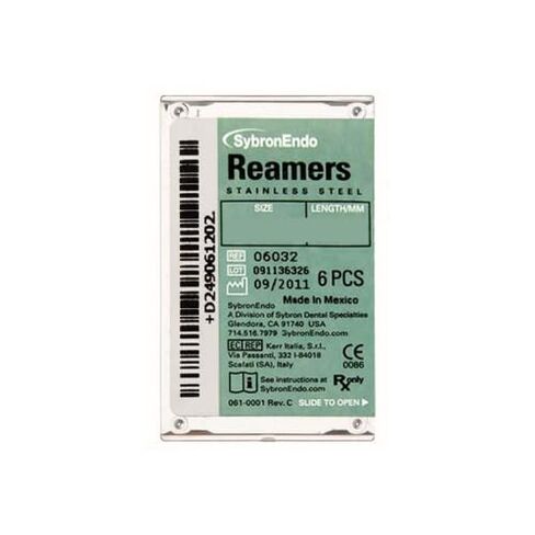 Kerr Dental 06029 SybronEndo Standard Reamers Stainless Steel 21mm #10 6/Bx in Saudi Arabia