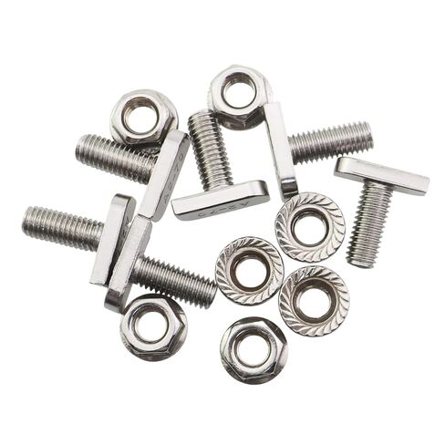 12 قطعة T بولت مجموعة مسامير مطرقة من الفولاذ المقاوم للصدأ وصواميل شفة M8 مناسبة لأنظمة تركيب الطاقة الشمسية الكهروضوئية من الألومنيوم المبثوق in Kuwait