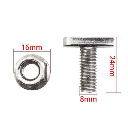 12 قطعة T بولت مجموعة مسامير مطرقة من الفولاذ المقاوم للصدأ وصواميل شفة M8 مناسبة لأنظمة تركيب الطاقة الشمسية الكهروضوئية من الألومنيوم المبثوق in Kuwait