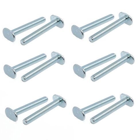 يوكاتا 1/4 "-20 T مسامير المسار 1-3/4 بوصة طويلة T-Slot Bolt للأغراض العامة الكربون الصلب T فتحة الأجهزة T-Track Fittings لتركيبات النجارة وأجهزة التثبيت 12 قطعة in Saudi Arabia