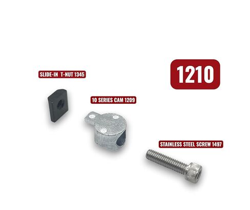 (10 Pack) Anchor Fastener Assembly | Stainless Bolt | 10 Series Aluminum Extrusion | Compatible with 80/20: 3395 Sutton Concepts SKU: 1210-SS-10 in Saudi Arabia