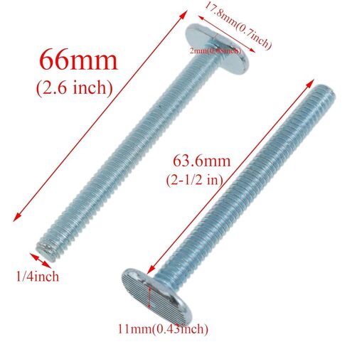 يوكاتا 12 قطعة فضية 1/4"-20 مسامير فتحة T من الفولاذ الكربوني بطول 2-1/2 بوصة مسامير مسار T عالمية T فتحة الأجهزة ملحقات مسار T لأدوات النجارة والتركيبات in Saudi Arabia