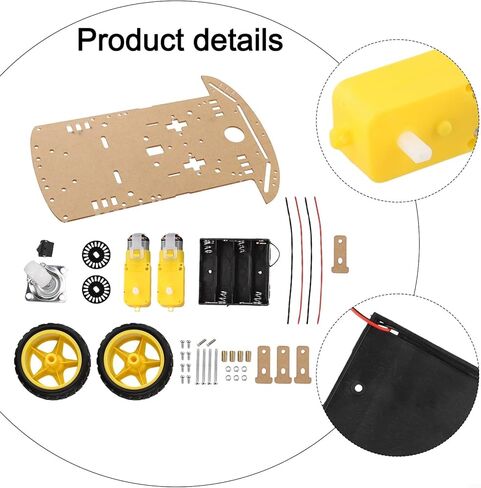 Smart Robot Car Chassis Kit for Arduino 2WD Educational Robotics Platform with Encoders and Battery Box in Kuwait