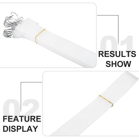 8pcs 50cm Retail Display Hanging Strip with Iron Hooks for Supermarket Merchandising, Multipurpose Hanging Display Strip for Snack and Goods Organization in Saudi Arabia