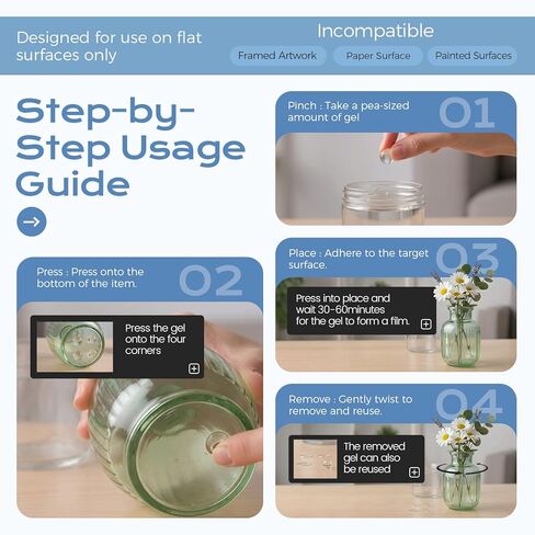 6 أونصة هلام للمعارض للمعارض ، شمع معرض واضح قابل للإزالة لمجموعات المتحف ، معرض المعرض القابل لإعادة الاستخدام للتحف والزجاج والسيراميك والحركة. in Kuwait