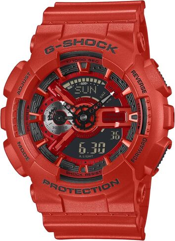 Casio G-Shock White Blue Hidden Glow Analog-Digital Resin Watch GA110HDS-7A in Saudi Arabia