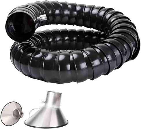 Stainless Steel Fume Hood,Flexible Duct Extractor Arm with Hood for Laser Engraving, Soldering, Welding Fume Collection - 9.8 FT Articulated Hose Air Extractor for Efficient Smoke Removal in Kuwait