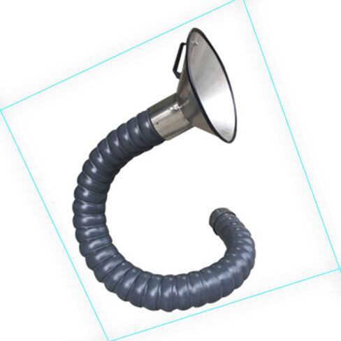 Stainless Steel Fume Hood,Stainless Steel Flexible Duct Collector Arm - 4" & 6" Fume Extractor Hose for Industrial Labs & Workshops, 2m Smoke Dust Exhaust (160mm Diameter) in Kuwait