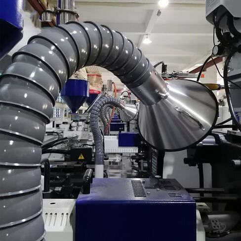 Stainless Steel Fume Hood,Stainless Steel Flexible Duct Collector Arm - 4" & 6" Fume Extractor Hose for Industrial Labs & Workshops, 2m Smoke Dust Exhaust (160mm Diameter) in Kuwait