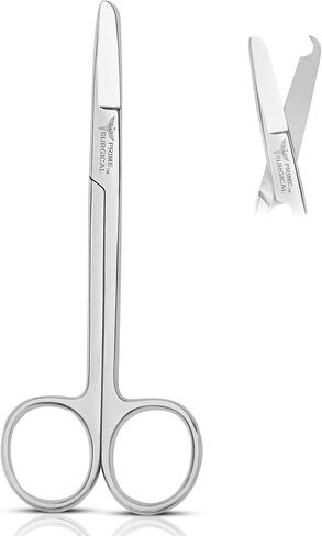 Suture Stitch Scissors 5" (13 CM) Straight – German Steel, Delicate Hook Tip for Precision, Ideal for Suture Removal Kit, First Aid & EMS – Used in Clinics & Hospitals, Veterinary Care in Saudi Arabia