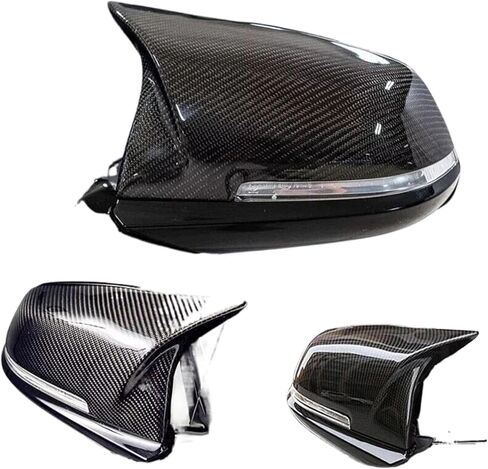 1 Pair Mirror Cover Cap Fit for 1234 Series X1/F20 F22 F30 F32 Replaceable Carbon Fiber Pattern Rear Mirror Cover Caps in Saudi Arabia