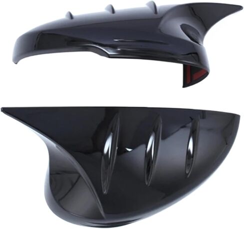 Horn Gloss Black Add-On Side Mirror Cover Caps Fit for Honda Civic 2022-2025 Car Rear View Case Trim in Saudi Arabia