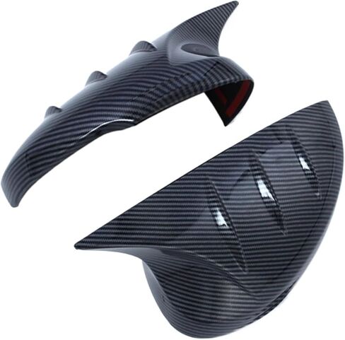 Horn Gloss Black Add-On Side Mirror Cover Caps Fit for Honda Civic 2022-2025 Car Rear View Case Trim in Saudi Arabia