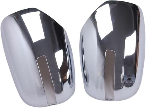 2Pcs Car Chrome Rear View Side Mirror Cover Trim Fit for Mitsubishi Triton / L200 2015-2017 Car Styling in Saudi Arabia