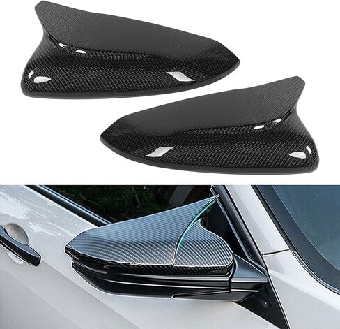 Rearview Side Mirror Cover Cap, 3K Dry Carbon Fiber, Pair, Fit for 10th FC/FK 2016-2021 - Lightweight Durable Protection, Coating, Sporty Styling Upgrade in Saudi Arabia