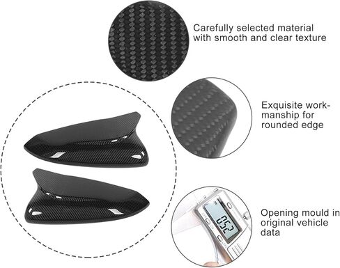 Rearview Side Mirror Cover Cap, 3K Dry Carbon Fiber, Pair, Fit for 10th FC/FK 2016-2021 - Lightweight Durable Protection, Coating, Sporty Styling Upgrade in Saudi Arabia