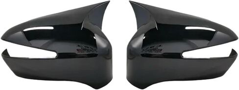Fit for Honda Civic 8th Gen 2006-2012 2 Pieces Bat Mirror Covers Caps Rearview Piano Black in Saudi Arabia