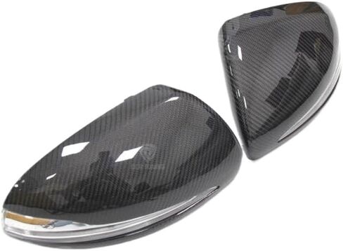 Carbon Fiber Mirror Cover Compatible with W205 W222 W213 W238 X205 C S GLC E Class 1 1 Replacement Style Only LHD in Kuwait