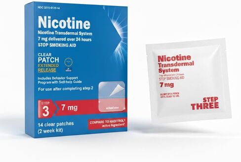 Nicotine Transdermal System Step 3 Stop Smoking Aid 7mg (2 week kit) in Kuwait