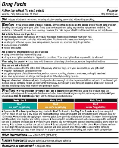 Nicotine Transdermal System Step 3 Stop Smoking Aid 7mg (2 week kit) in Kuwait