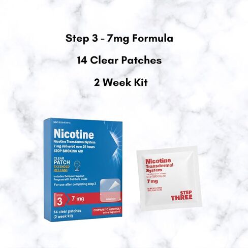 Nicotine Transdermal System Step 3 Stop Smoking Aid 7mg (2 week kit) in Kuwait