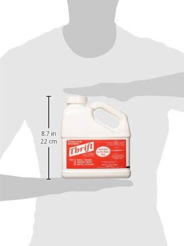 THRIFT FBA_T-600 T-600 قلوي منظف الصرف الحبيبي 6 رطل، أبيض (Twо Расk) in Kuwait