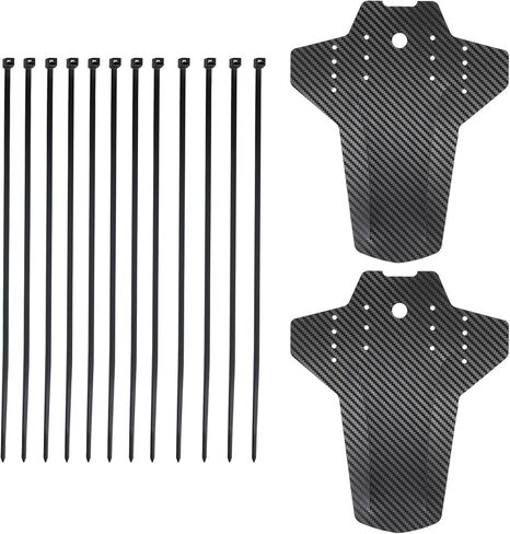 2 Sets Mountain Bike Mud Guard Mountain Bike Fender Rear and Front Compatible Bicycle Mudguard Adjustable 29" Plus Size with 12 Cable Ties for Bikes Wheel Sizes and All Disc Brake Bicycles in Saudi Arabia