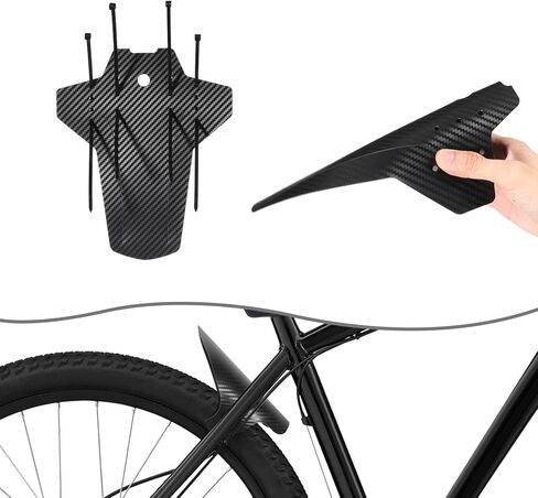 2 Sets Mountain Bike Mud Guard Mountain Bike Fender Rear and Front Compatible Bicycle Mudguard Adjustable 29" Plus Size with 12 Cable Ties for Bikes Wheel Sizes and All Disc Brake Bicycles in Saudi Arabia