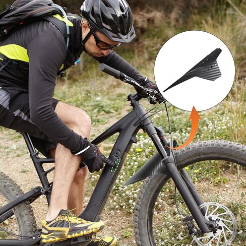2 Sets Mountain Bike Mud Guard Mountain Bike Fender Rear and Front Compatible Bicycle Mudguard Adjustable 29" Plus Size with 12 Cable Ties for Bikes Wheel Sizes and All Disc Brake Bicycles in Saudi Arabia