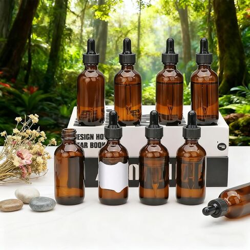 54 عبوة من زجاجات قطارة سعة 2 أونصة، وزجاجات صبغة مع قطارة، وقطارة للعين، وزجاجة قطارة زجاجية سعة 60 مل، وحاويات مستحضرات تجميل قابلة لإعادة الملء in Kuwait