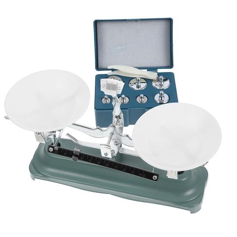 BESTYASH Three-pan Balance Scale with 500g Weights, Mechanical Laboratory Scientific Balance Tool for Teaching and Experiments, 3-pan Precision Weighing Scale for Students and Labs in Kuwait