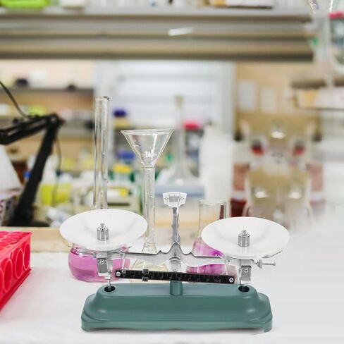 BESTYASH Three-pan Balance Scale with 500g Weights, Mechanical Laboratory Scientific Balance Tool for Teaching and Experiments, 3-pan Precision Weighing Scale for Students and Labs in Kuwait