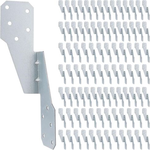 30 Pack Hurricane Straps Brackets, Heavy Duty Hurricane Ties with Black Powder-Coated, Hurricane Straps Trusses/Rafters Ties, Strong Tie Brackets Joist Hangers for Wood, Shed, Roof in Kuwait