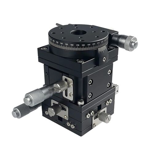 4-محور الضبط الدقيق منصة XYZR محور 60*60 مللي متر LTP60-LM-2 طاولة منزلقة على شكل حرف V دليل خطي منصة تحمل تعديل الشريحة in Kuwait