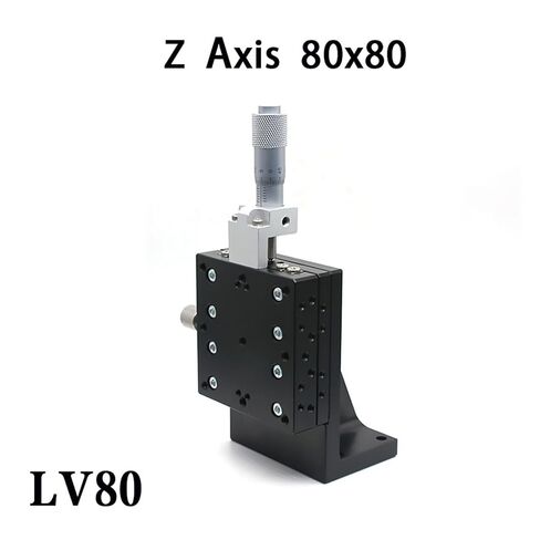 انزلاق الجدول Z محور 80*80 مللي متر LV80 دليل النزوح العمودي رفع غرامة ضبط منصة عبر الأسطوانة دليل الخطي المرحلة Slidin in Kuwait