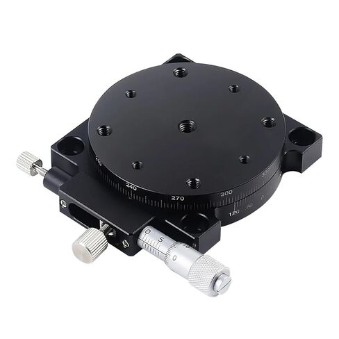 دليل انزلاق الجدول R محور 125 مللي متر RS125-L 360 درجة دوران النزوح زاوية تعديل منصة ميكرومتر بصري in Kuwait