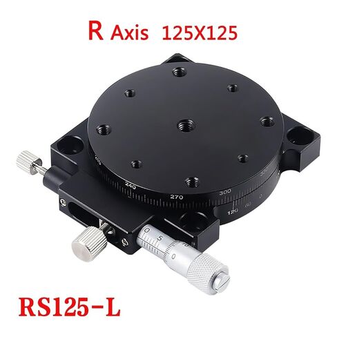 دليل انزلاق الجدول R محور 125 مللي متر RS125-L 360 درجة دوران النزوح زاوية تعديل منصة ميكرومتر بصري in Kuwait